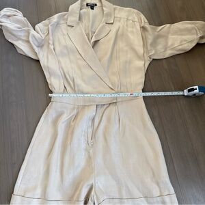 Express Cream Button-Up Shirt Jacket